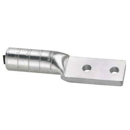 Panduit Aluminum Compression Lug, 2 Hole, 4/0 AWG, 1/2 (12.7mm), LAB4/0-12-5R LAB4/0-12-5R